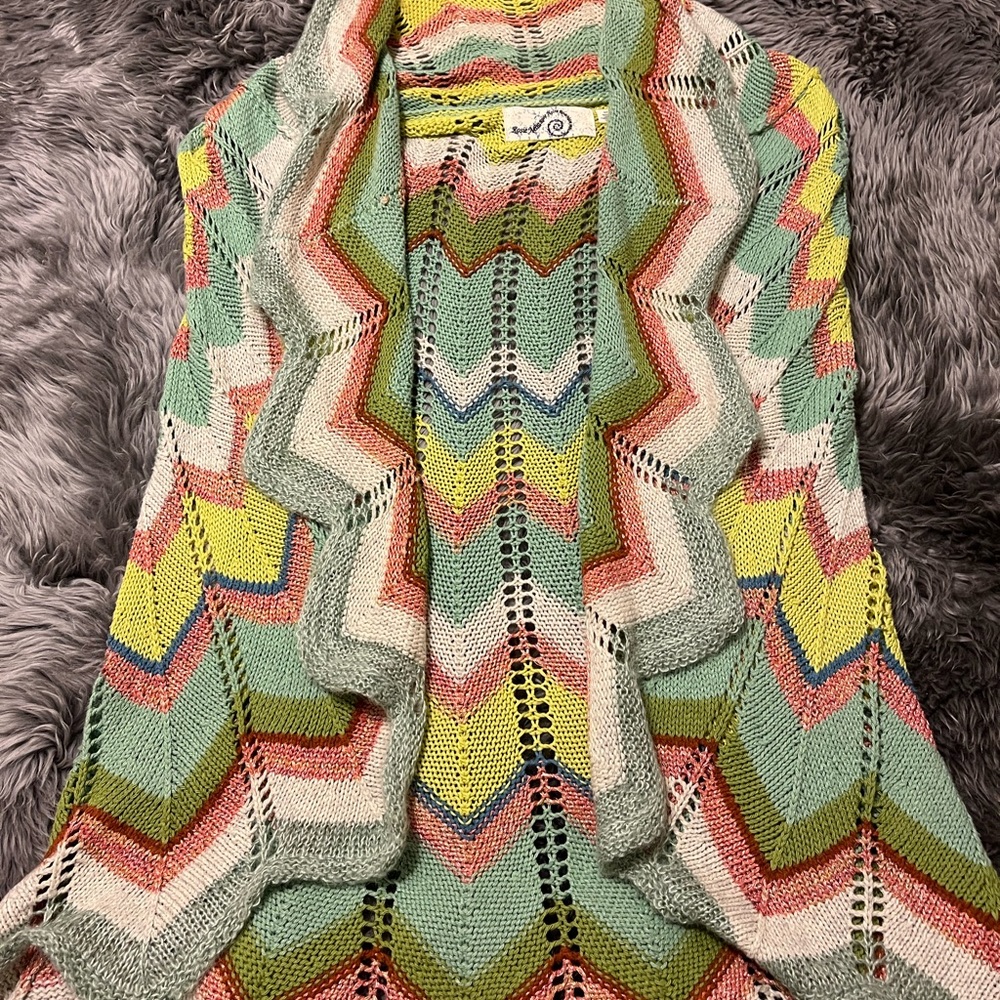 Anthropology Bohemian knit vest